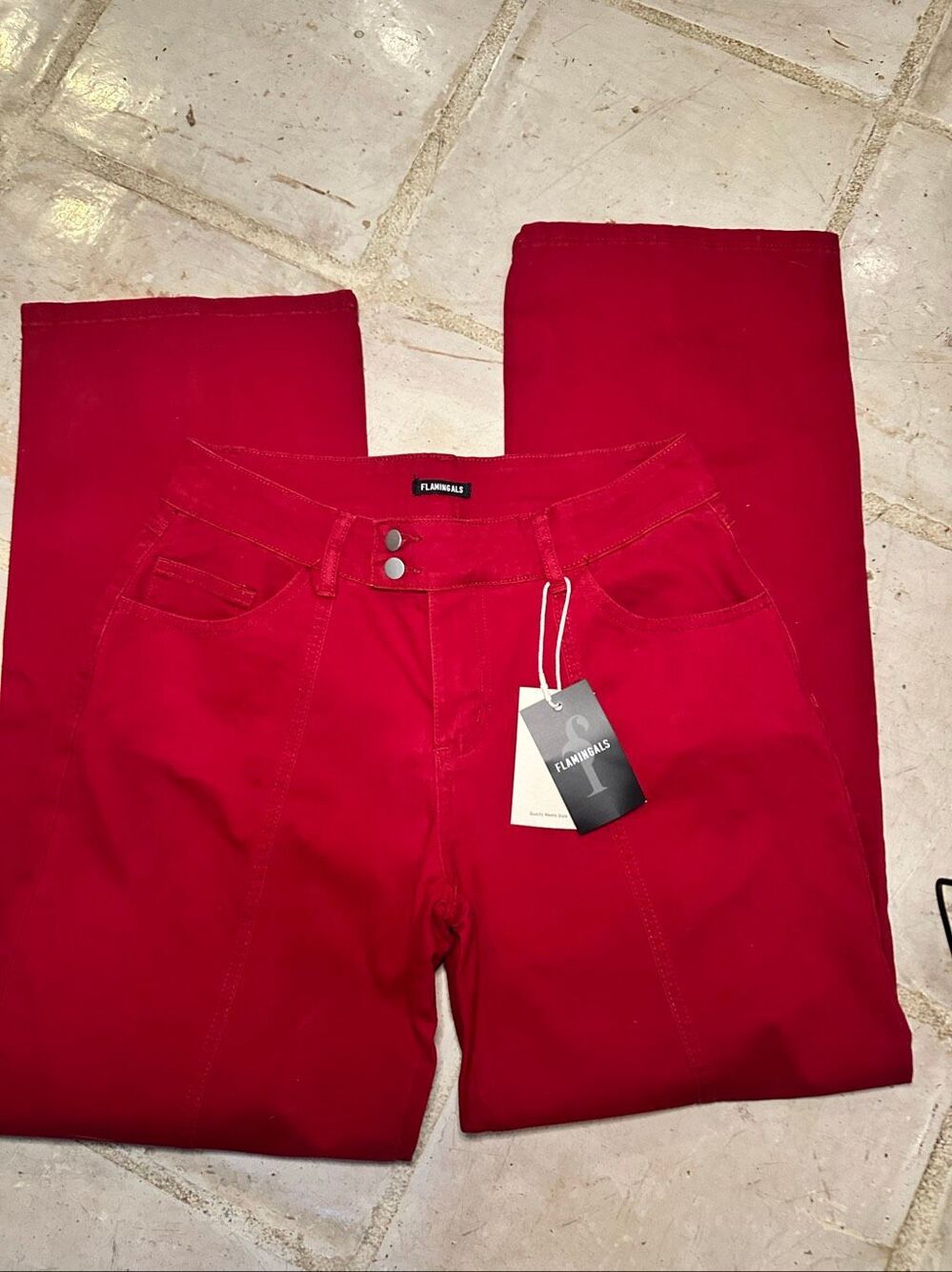 NWT Flamingals wide leg jeans